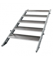 Adjustable stairs for ProStage incl Guardrails